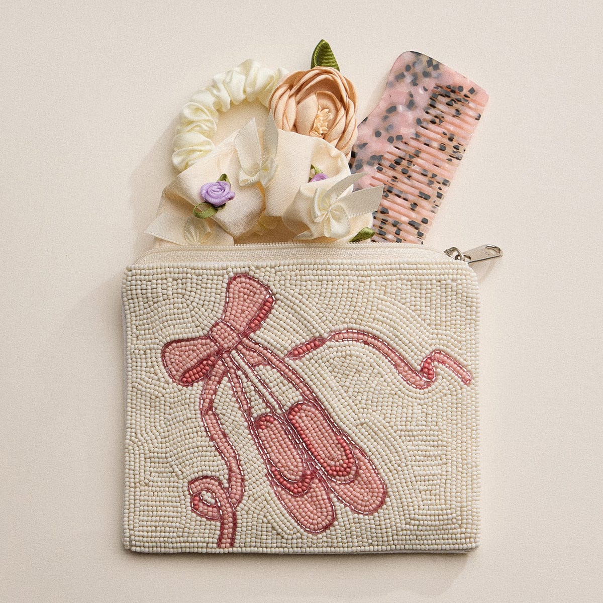 Ballet Beaded Zipper Pouch - Image 2