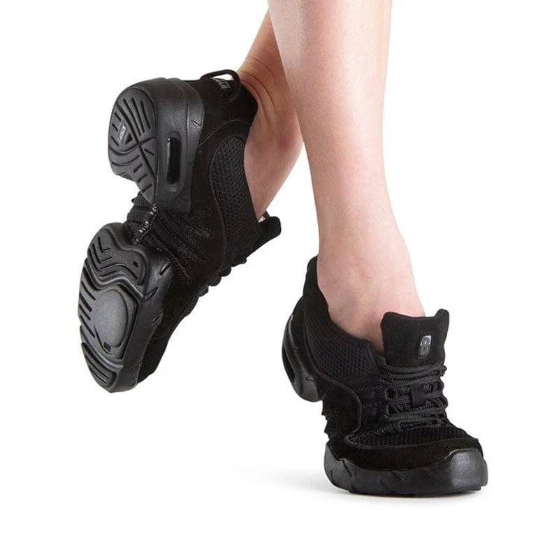 Bloch Boost Mesh Children's Dance Sneakers - Black - Image 3
