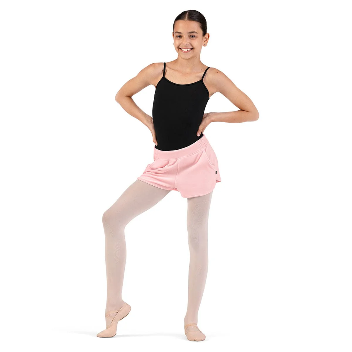 Bloch Girls Kelly Velvet Shorts - Image 2