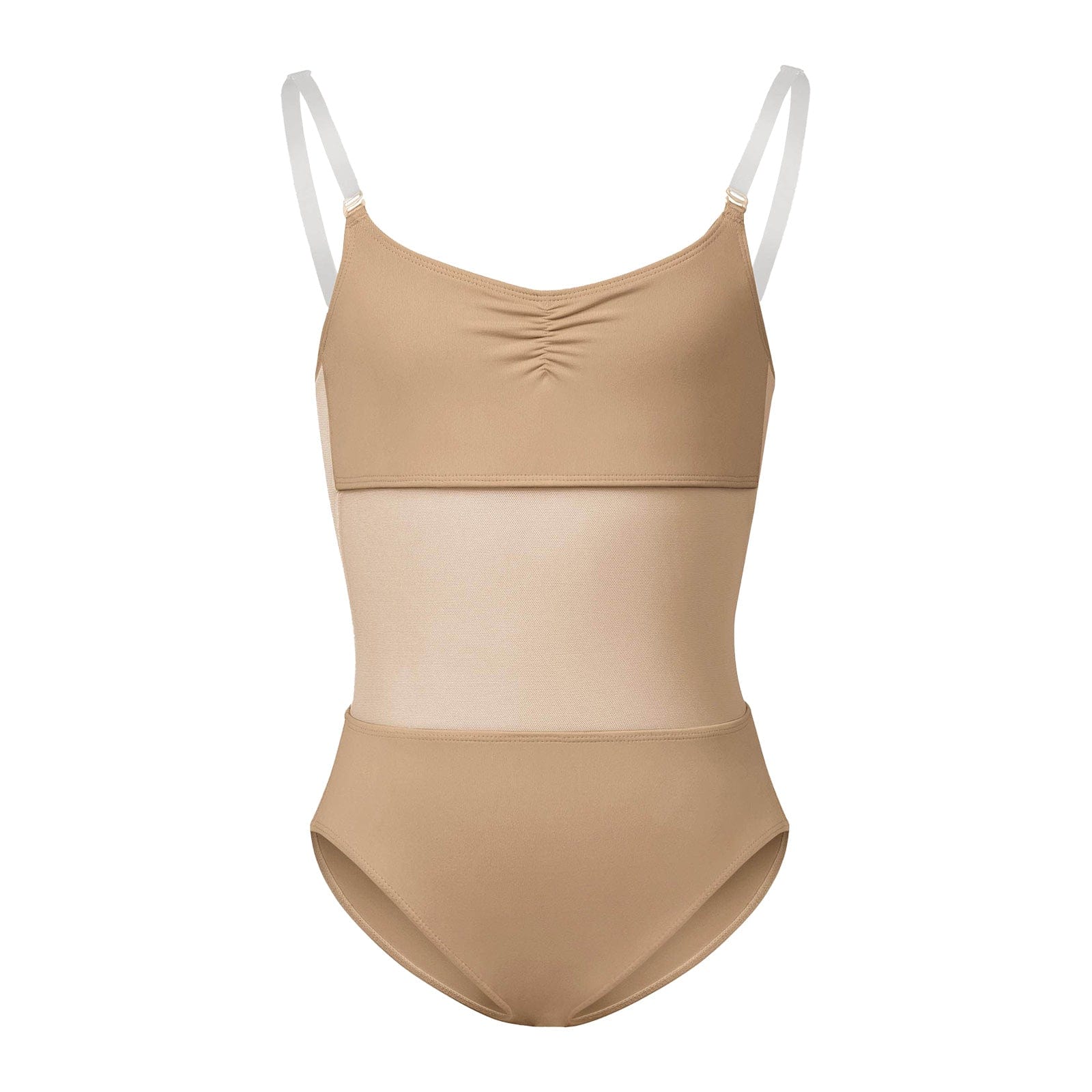 Bloch Girls Sunna Mesh Panel Pinch Front Bodysuit