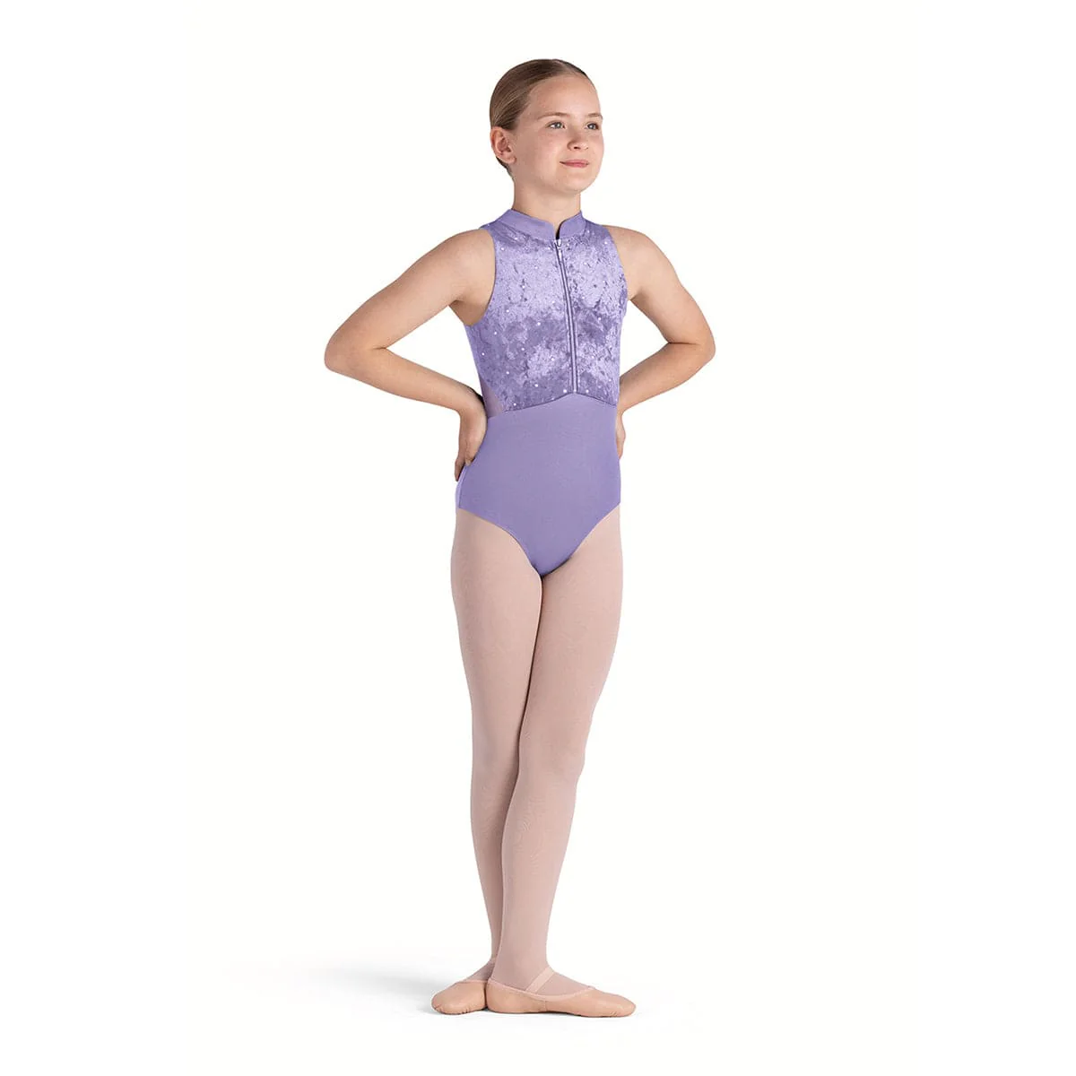 Bloch Girls Tanya Zip Front Leotard - Image 3