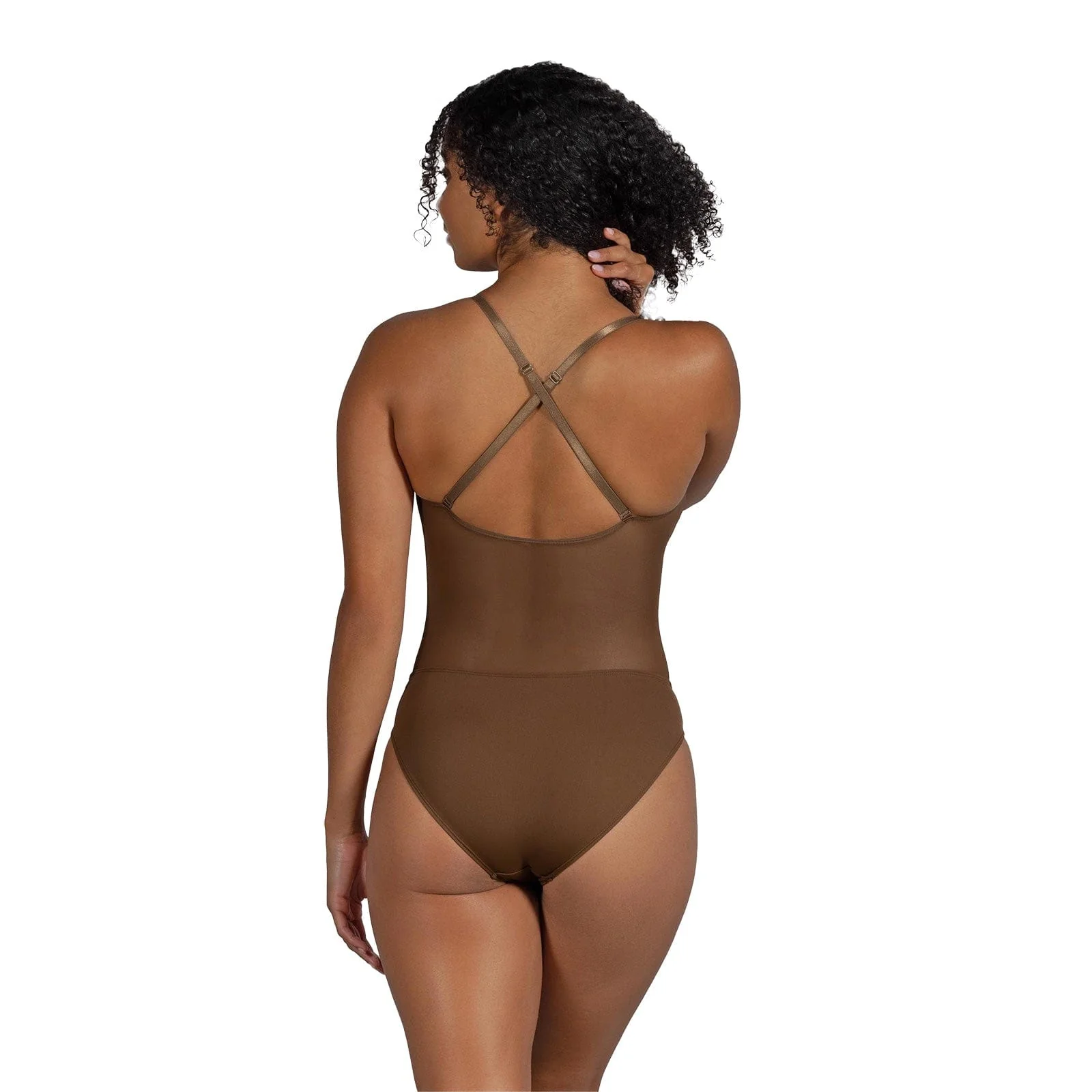 Bloch Ladies Cordelia Mesh Panel Pinch Front Bodysuit - Image 7