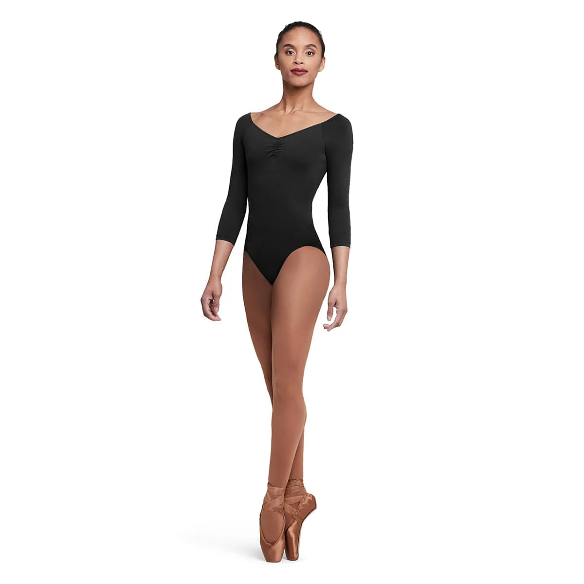 Bloch Ladies Dana 3/4 Sleeve Leotard - Image 3