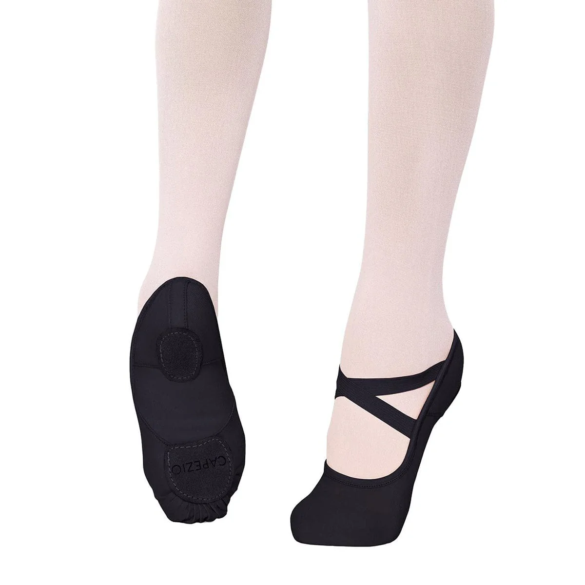 Capezio Adult Hanami Stretch Canvas Ballet Slippers - Black - Image 2