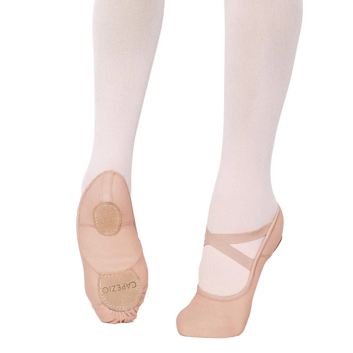 Capezio Adult Hanami Stretch Canvas Ballet Slippers - Nude - Image 4