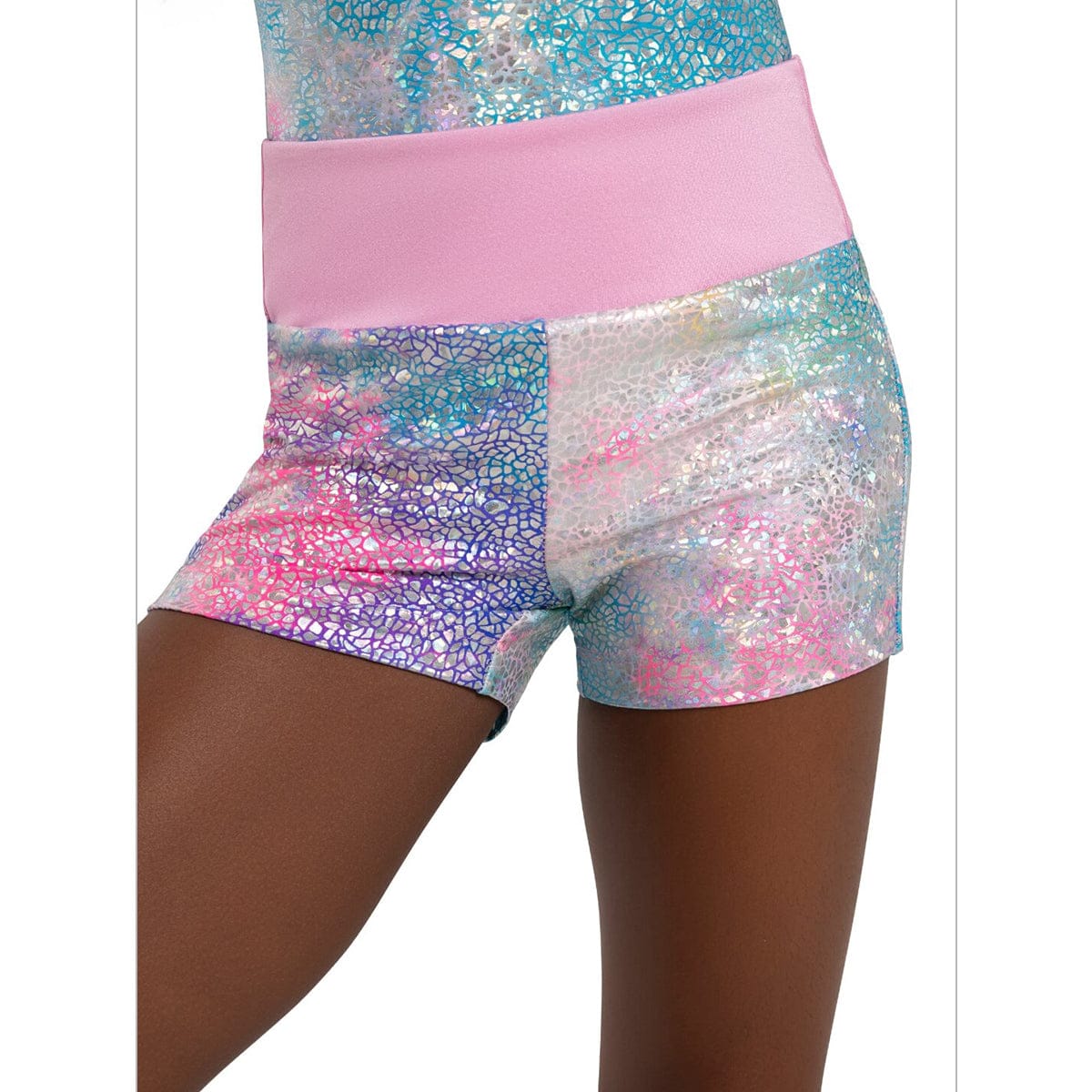 Capezio Child Unicorn Disco Shimmer Shorts - Image 2