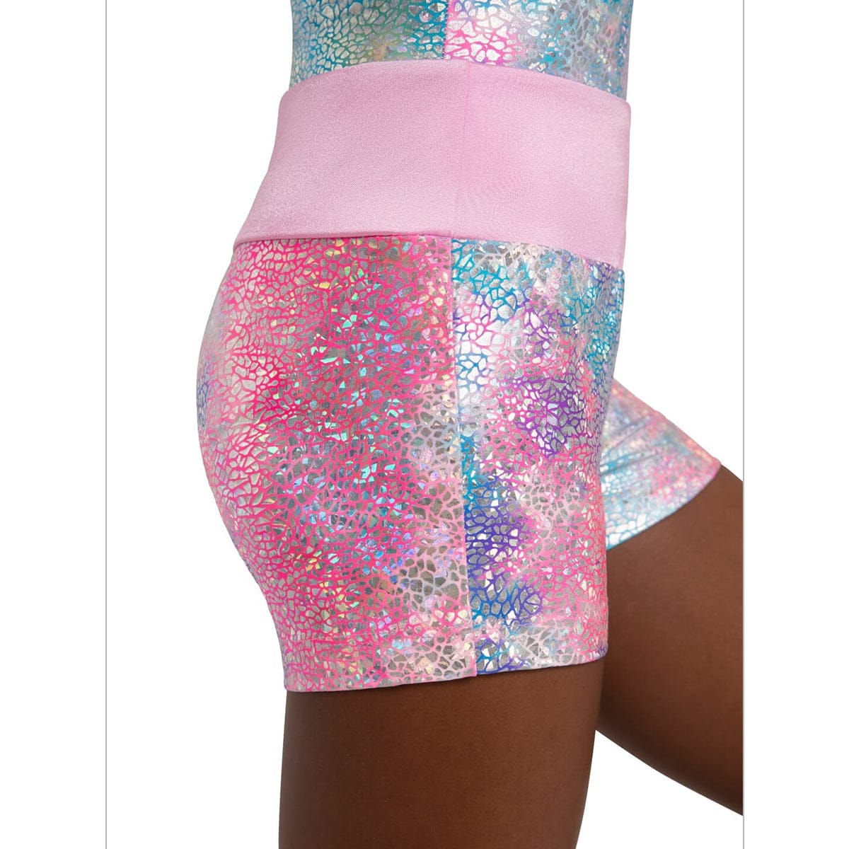 Capezio Child Unicorn Disco Shimmer Shorts - Image 3