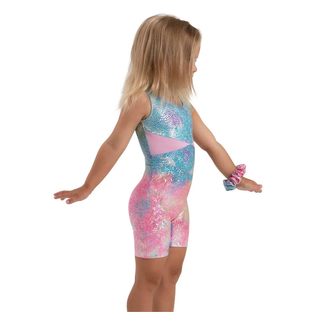 Capezio Child Unicorn Disco Stardust Biketard - Image 3