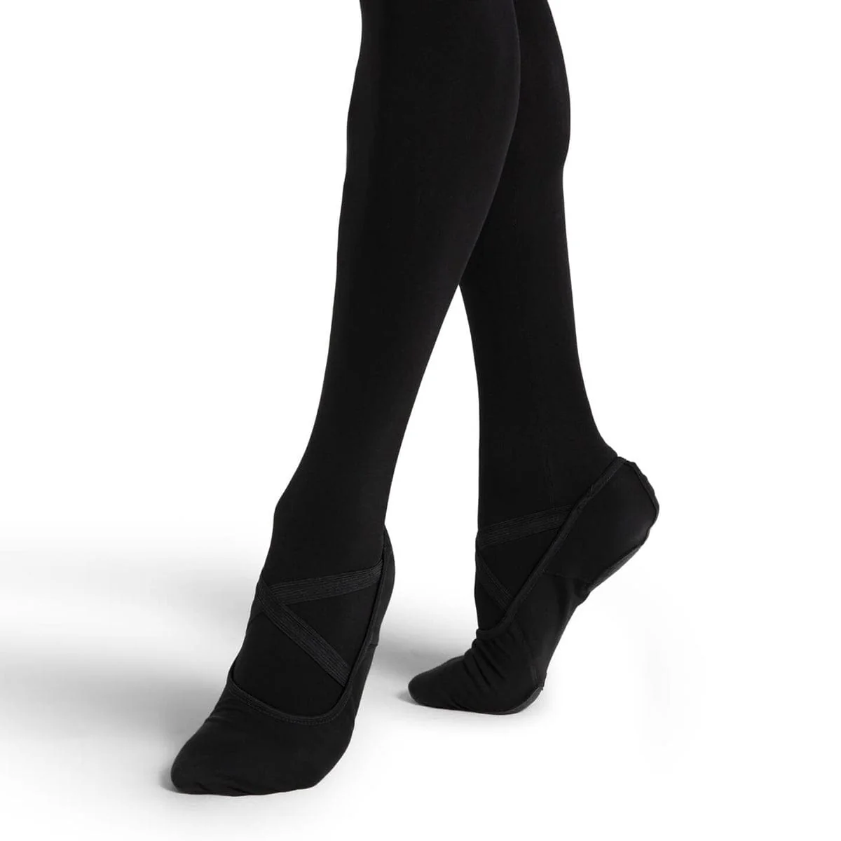 Capezio Child's Hanami Stretch Canvas Ballet Slippers - Black - Image 2