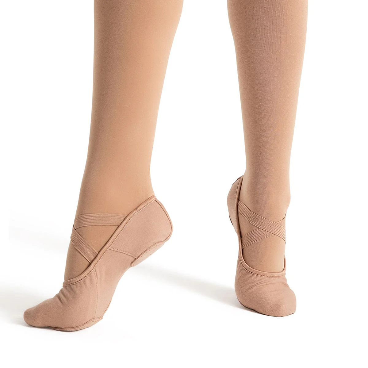 Capezio Child's Hanami Stretch Canvas Ballet Slippers - Light Suntan - Image 2