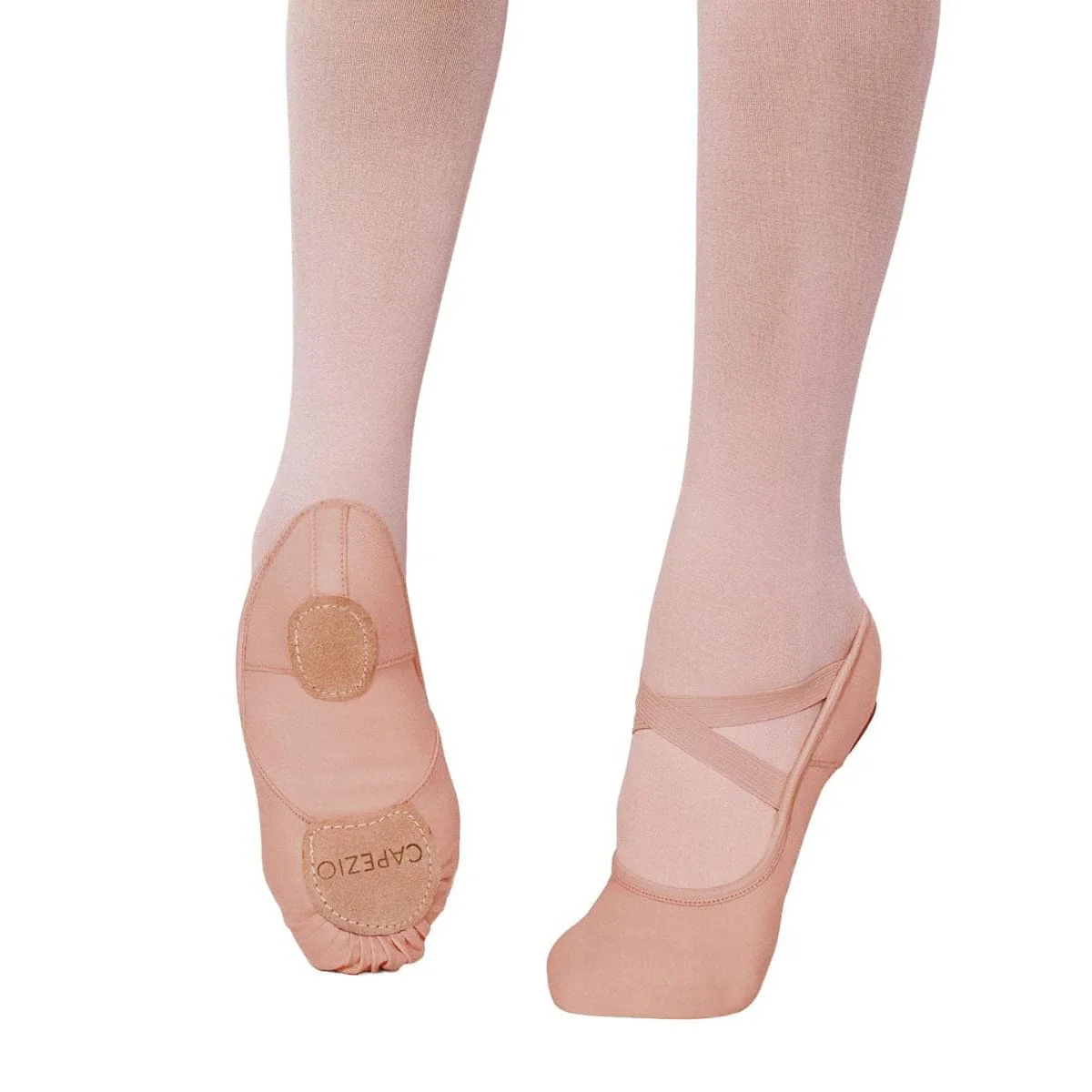 Capezio Child's Hanami Stretch Canvas Ballet Slippers - Light Suntan - Image 3