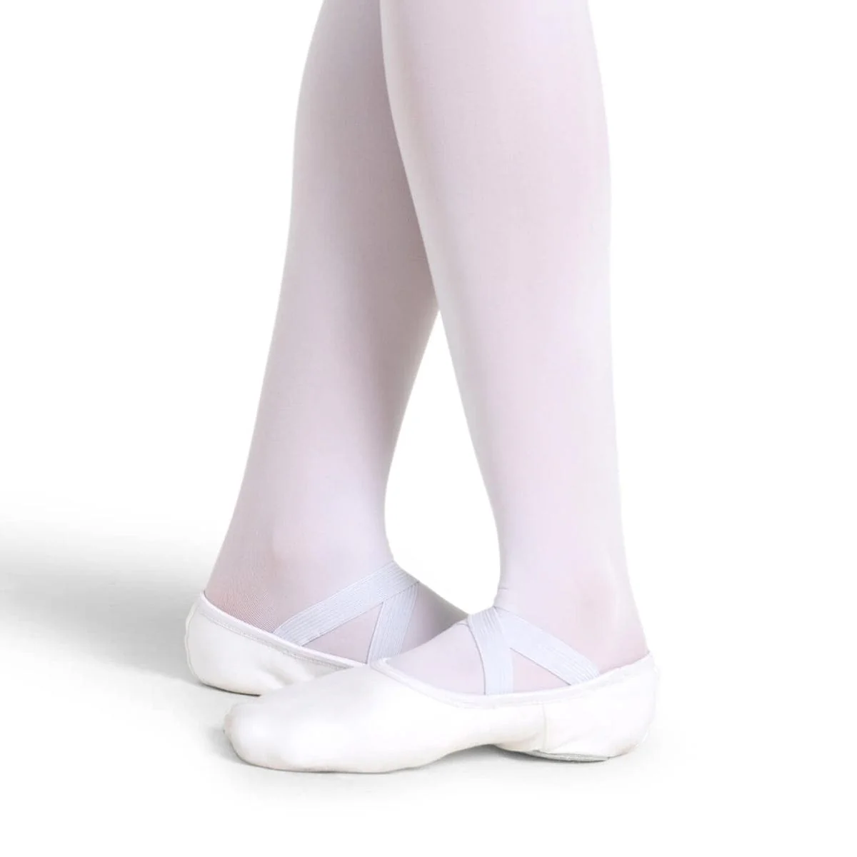 Capezio Child's Hanami Stretch Canvas Ballet Slippers - White - Image 2