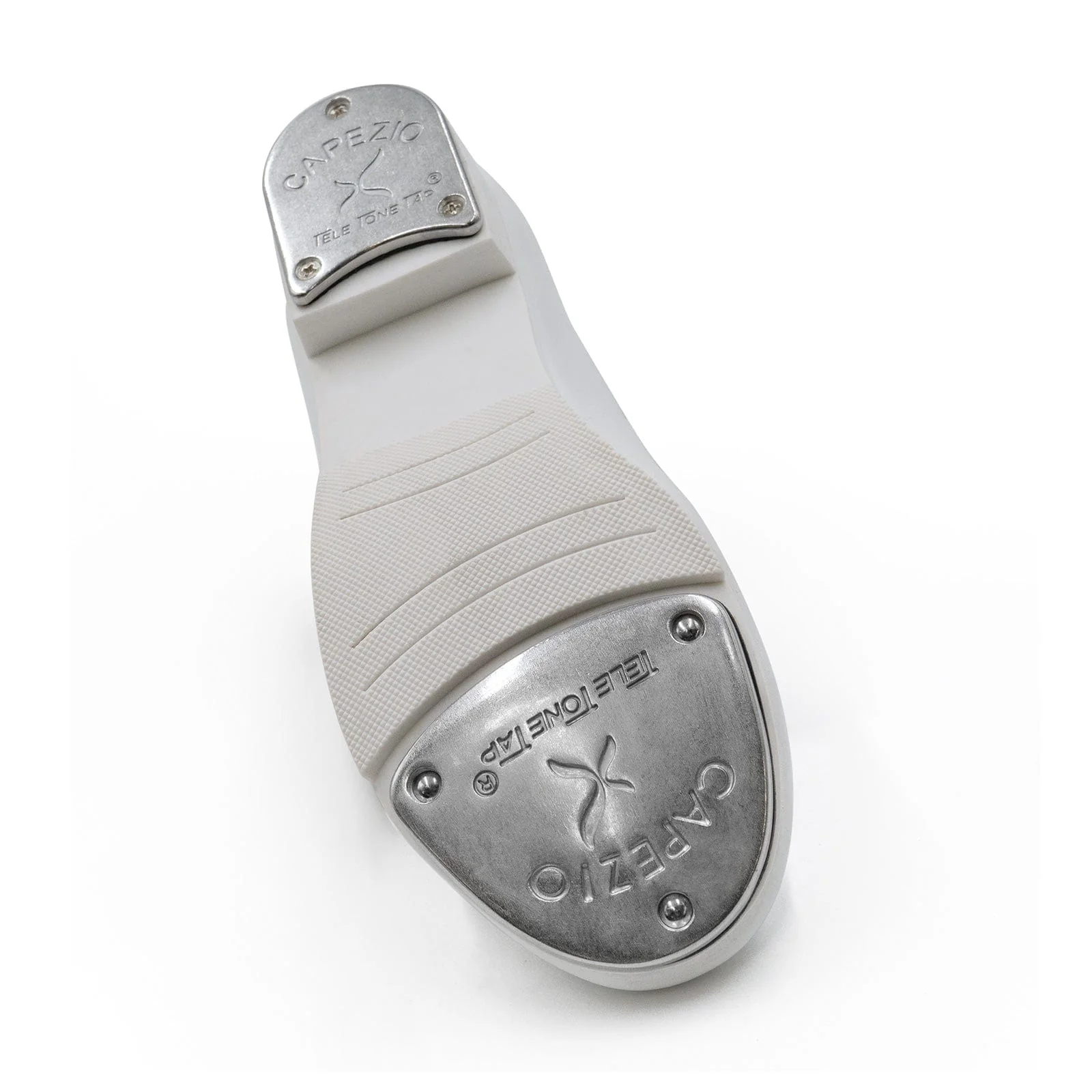 Capezio Child's Shuffle Tap Tap Shoes - White - Image 3