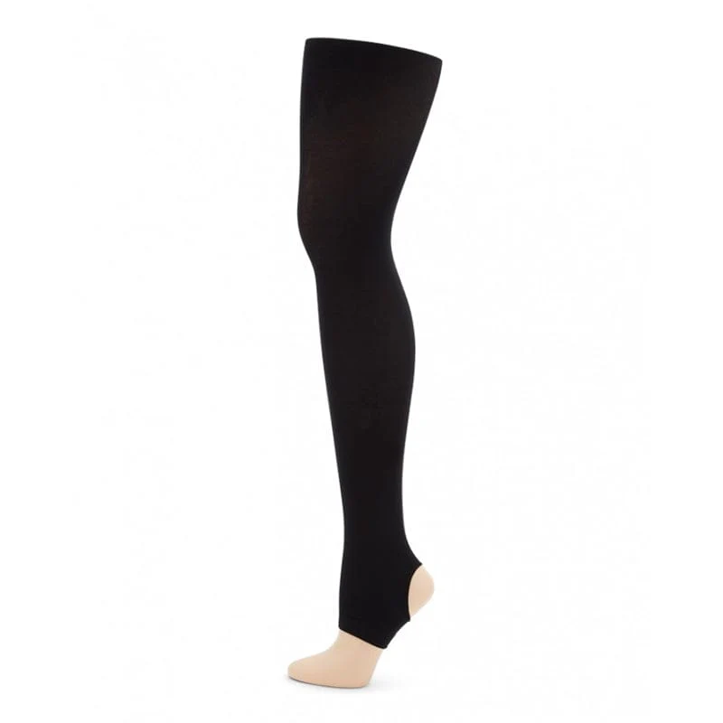Capezio Self Knit Girl's Stirrup Tights - Image 2