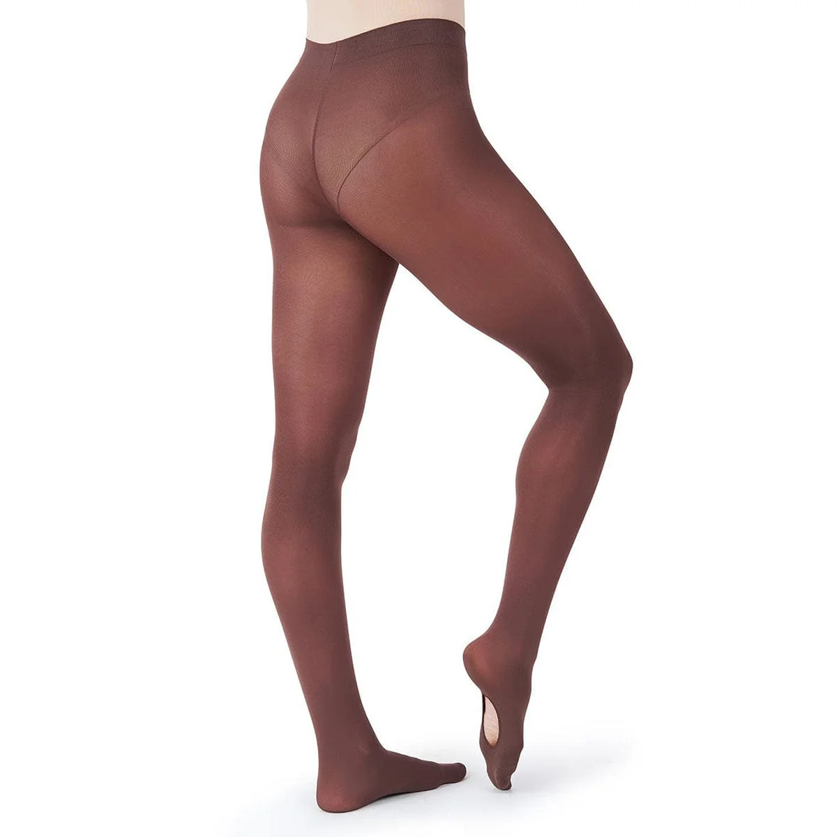 Capezio Ultra Soft Self Knit Waistband Girl's Transition Tights - Image 3