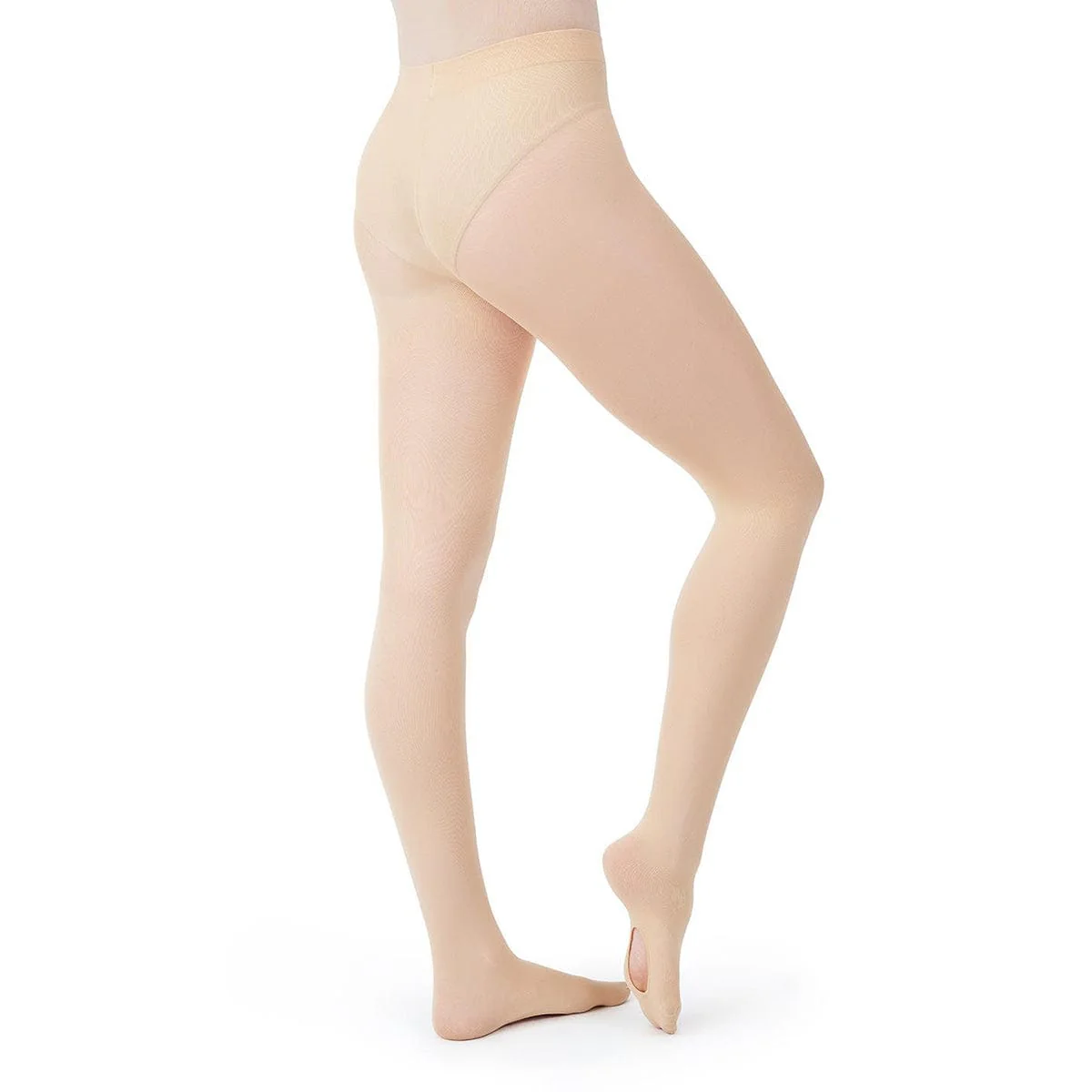 Capezio Ultra Soft Self Knit Waistband Girl's Transition Tights - Image 4
