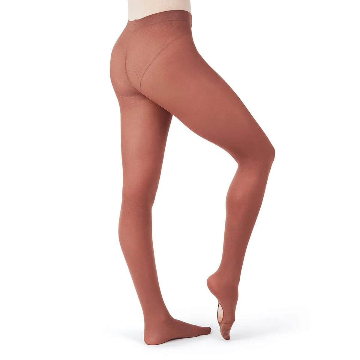 Capezio Ultra Soft Self Knit Waistband Toddler's Transition Tights - Image 3