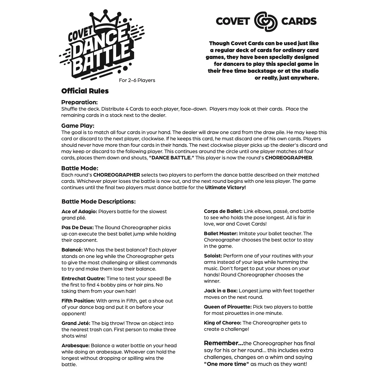 Covet Dance Battle Playing Cards - Image 5
