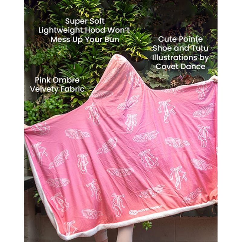 Covet Pointe Shoes and Tutus Hooded Blanket - Image 2