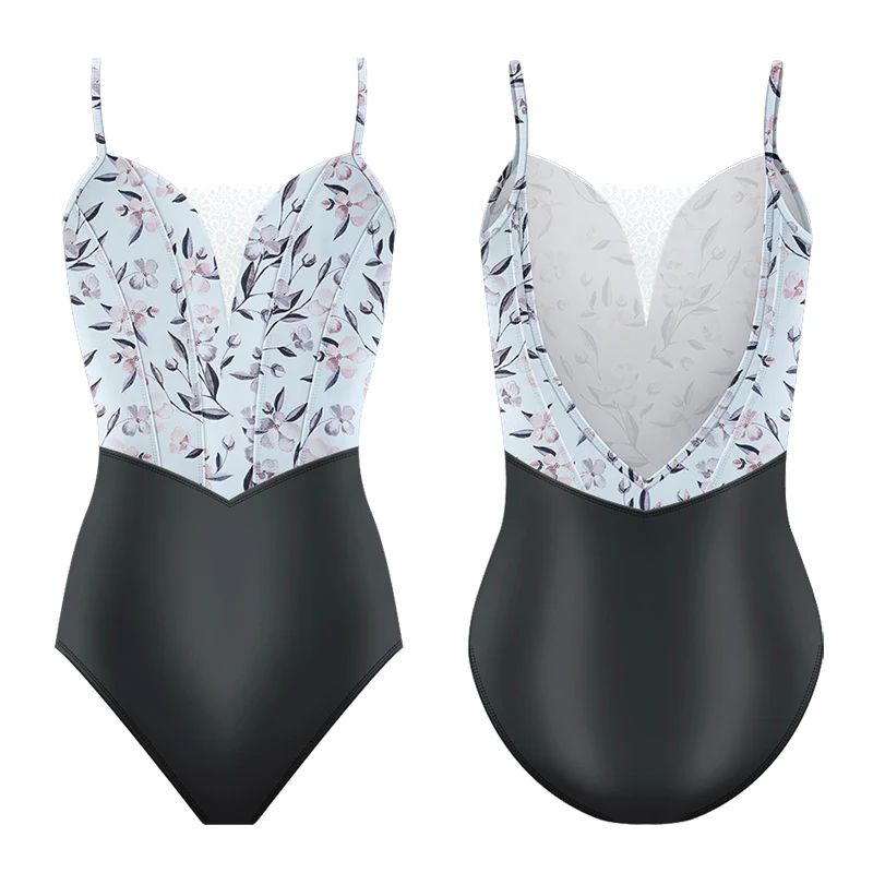 Danse de Paris Demi Antoinette Leotard - Petale Ebony