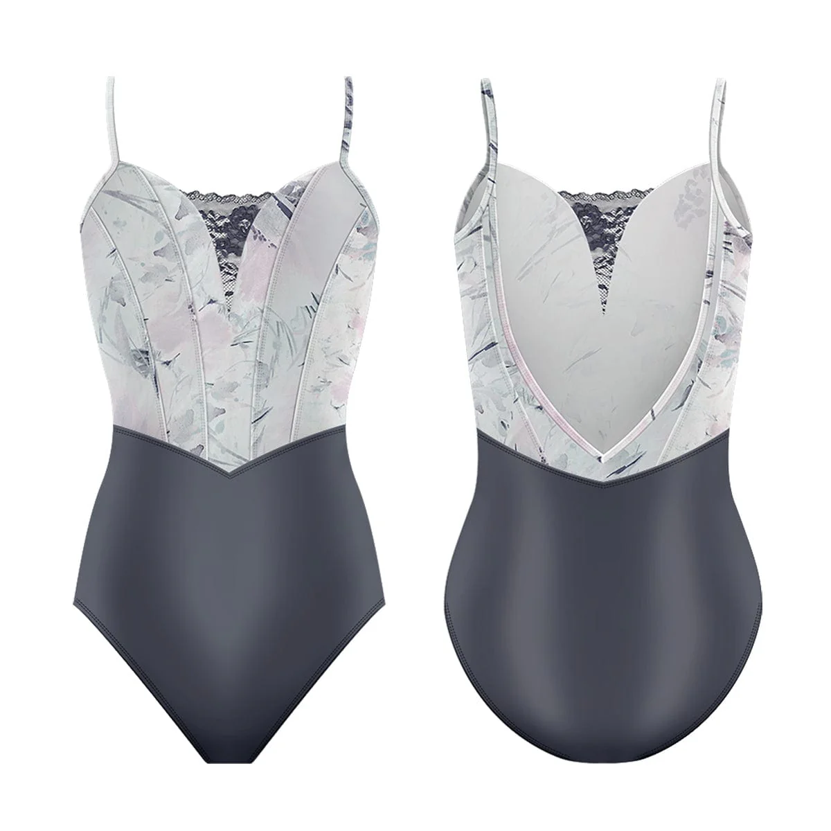 Danse de Paris Demi Antoinette Leotard - Willow Slate