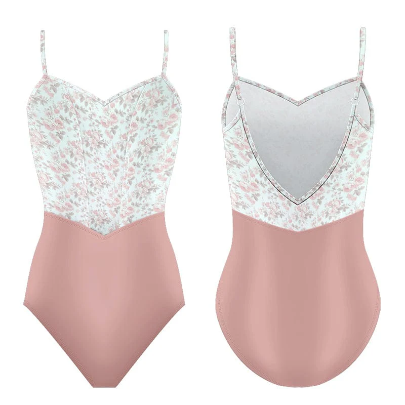Danse de Paris Demi Jardin Leotard - Perle Blush