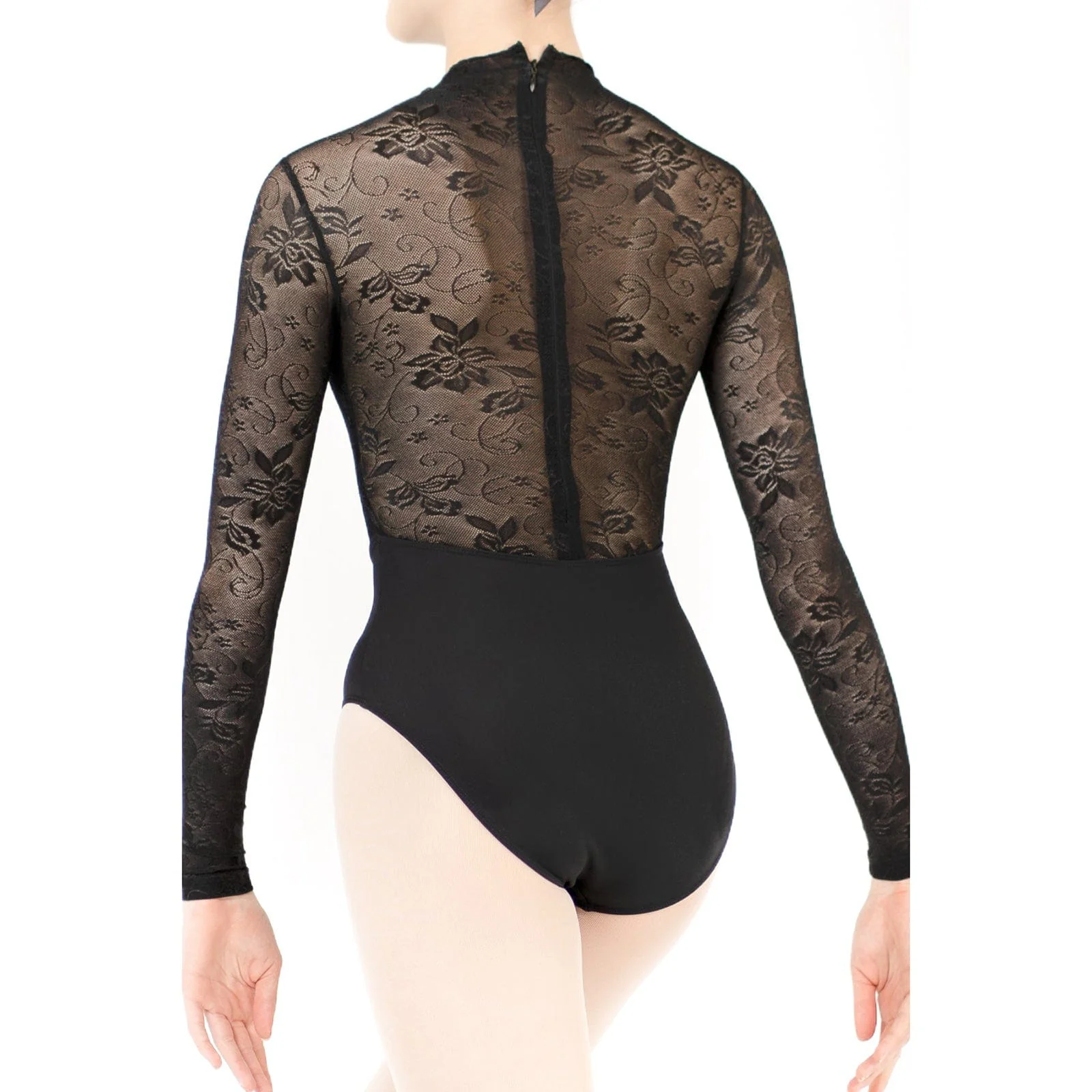 Danse de Paris Snowflake Leotard - Ebony Lace - Image 5