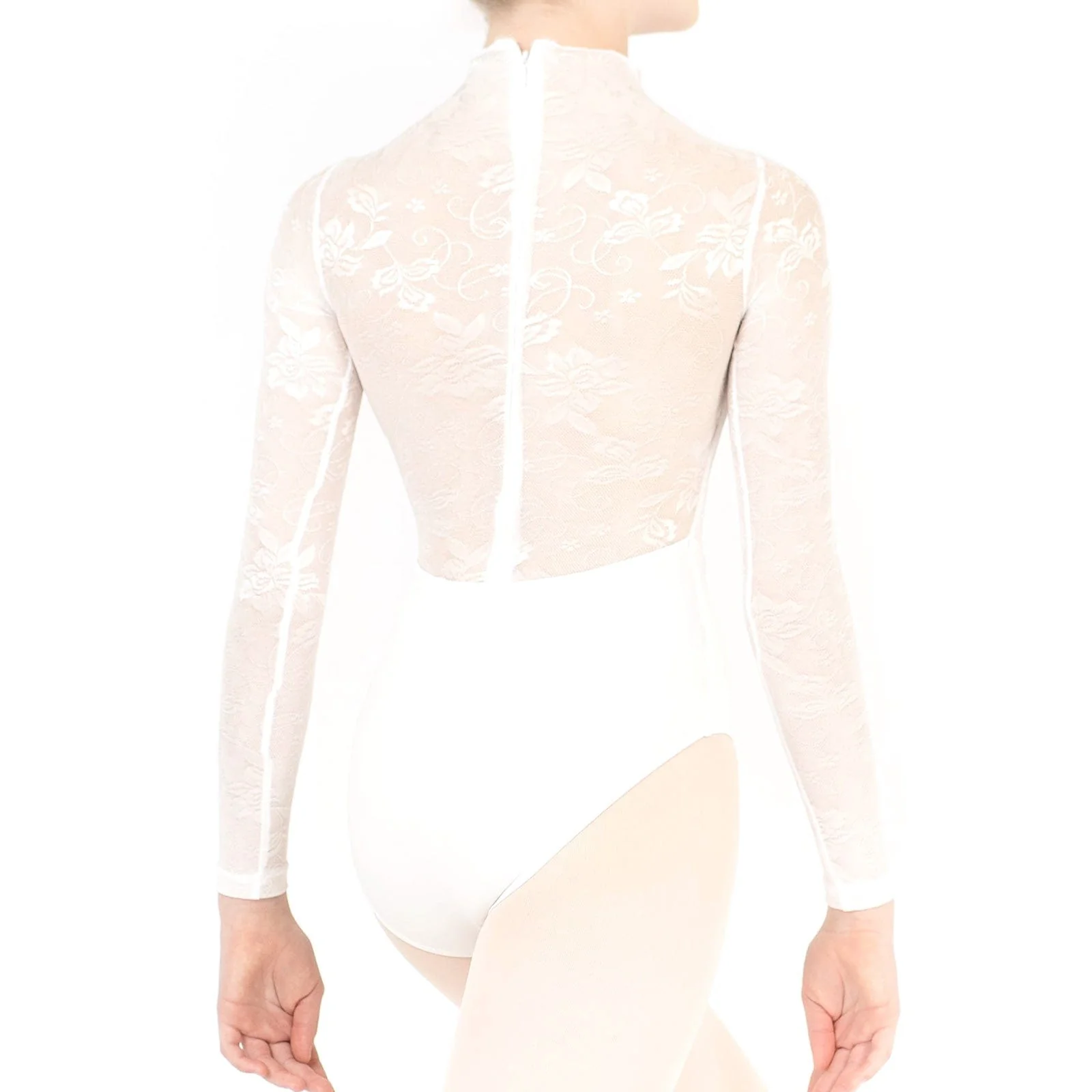 Danse de Paris Snowflake Leotard - White Lace - Image 3