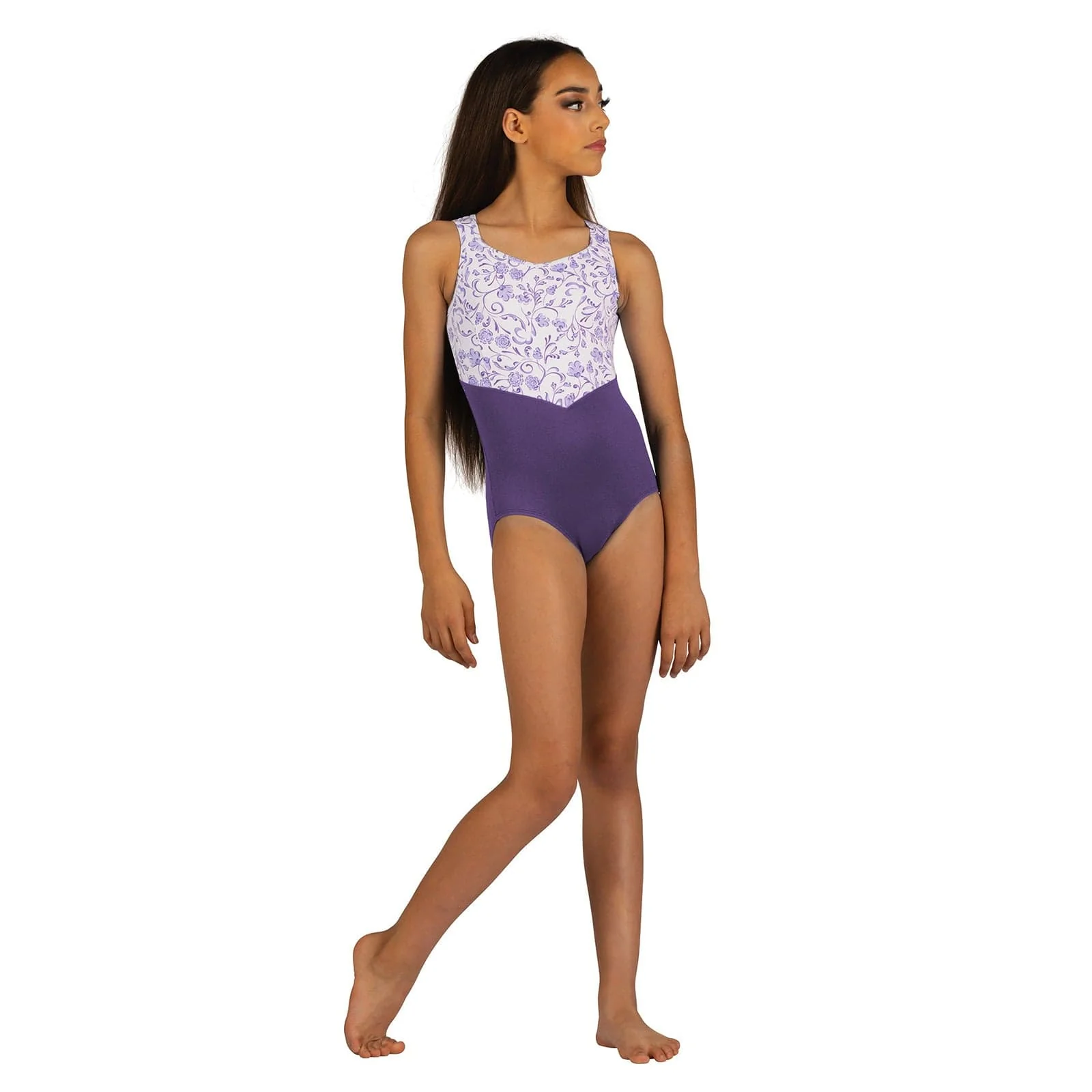 Danznmotion Child Floral Tank Leotard