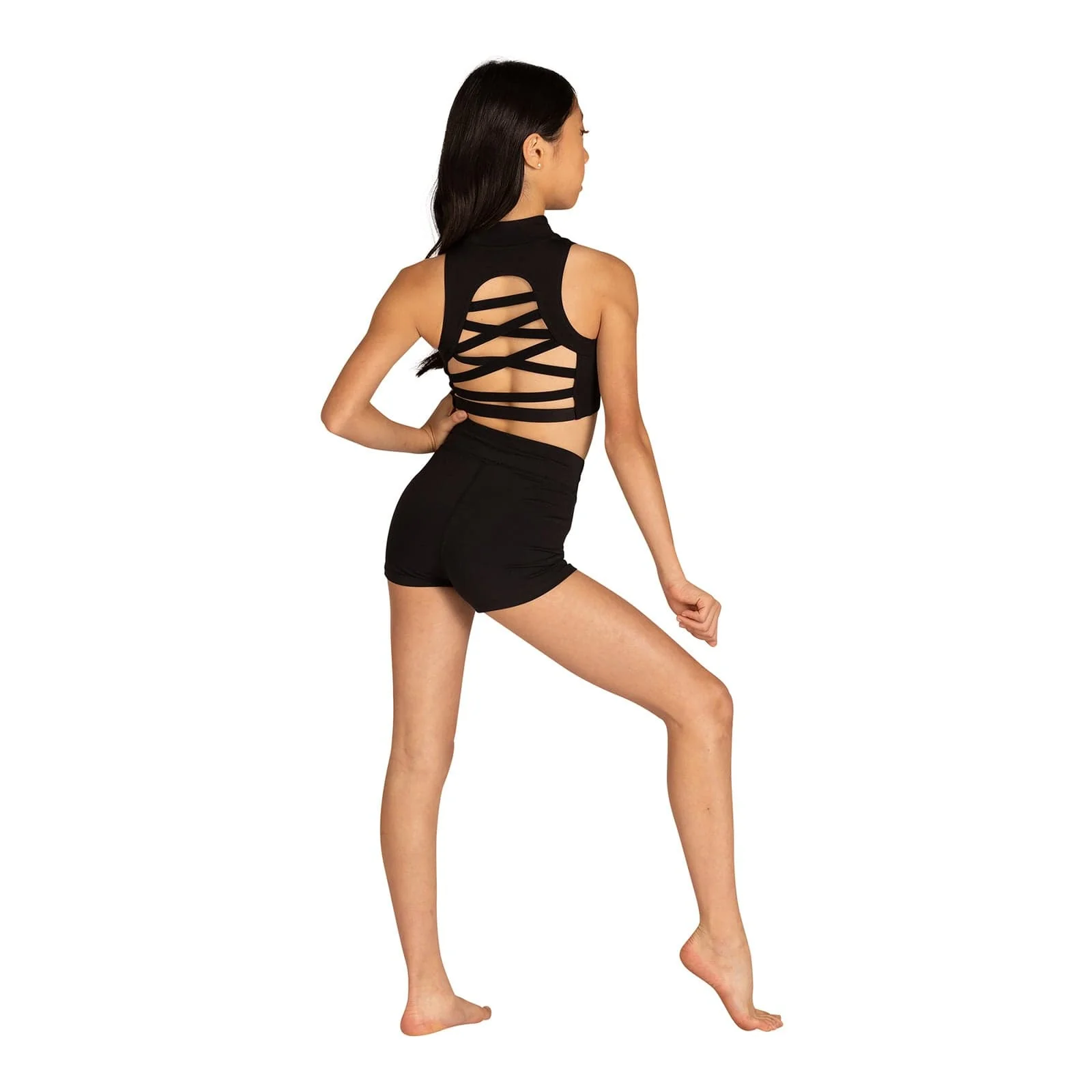 Danznmotion Child High Waisted Booty Shorts - Image 3