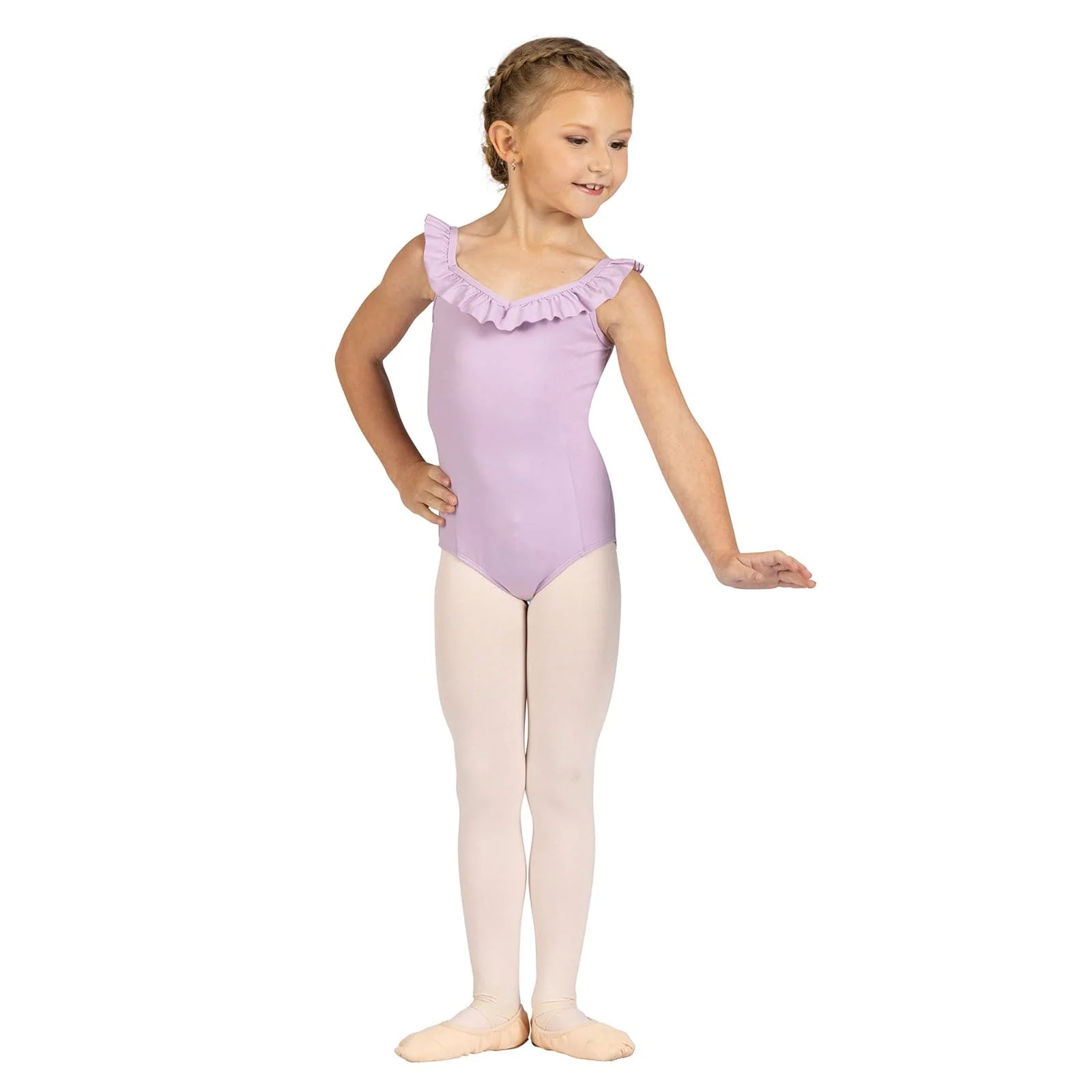 Danznmotion Child Ruffle Neck Leotard