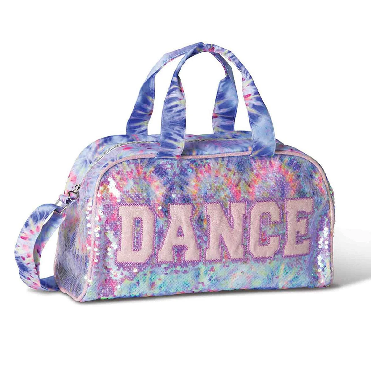 Danznmotion Groovy Sparkle Tie-Dye Duffel Bag