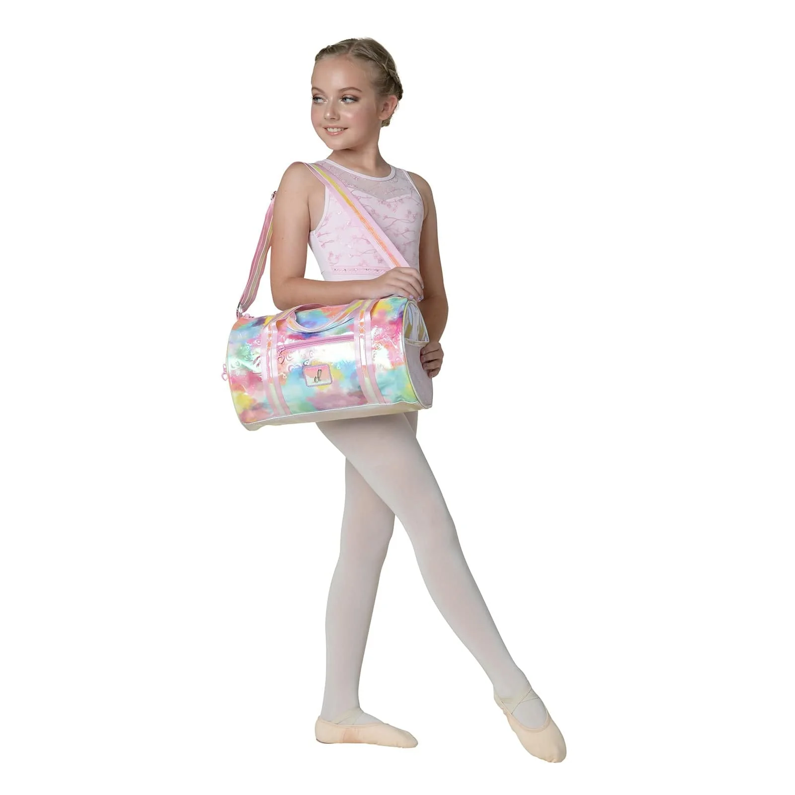 Danznmotion Pastel Clouds and Hearts Duffel Bag - Image 5
