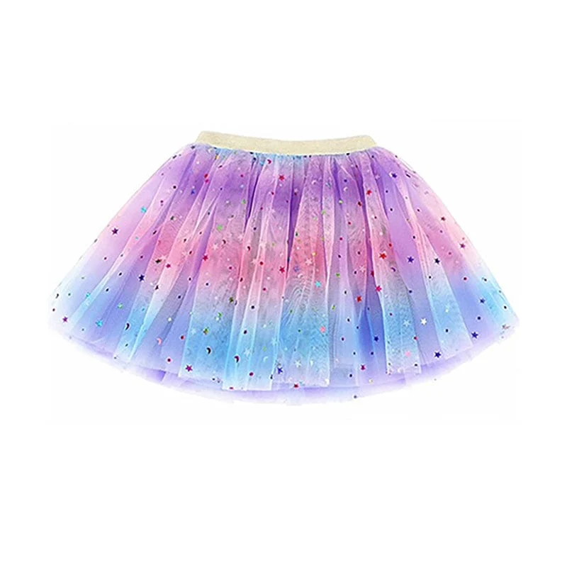 Dasha 3 Layer Star Rainbow Tutu - Image 2