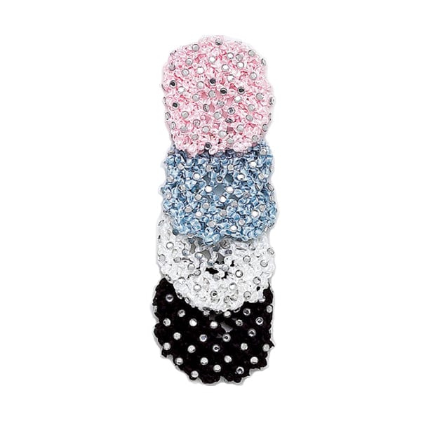 Dasha Rhinestone Knit Bun Cover - Image 3