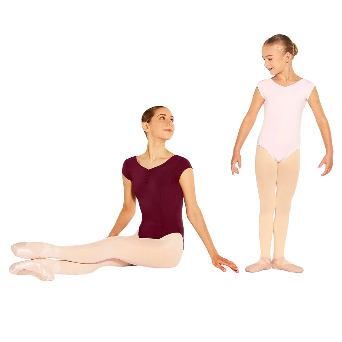 Eurotard Adult Microfiber Princess Seam Cap Sleeve Leotard - Image 3