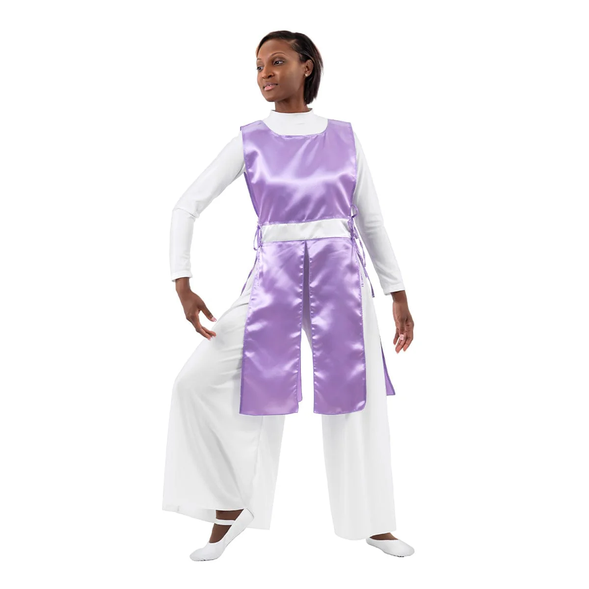 Eurotard Adult Rose of Sharon Satin Four Panel Ephod - Image 4