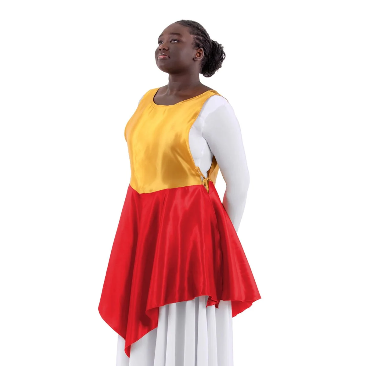 Eurotard Adult Rose of Sharon Satin Peplum Ephod - Image 2