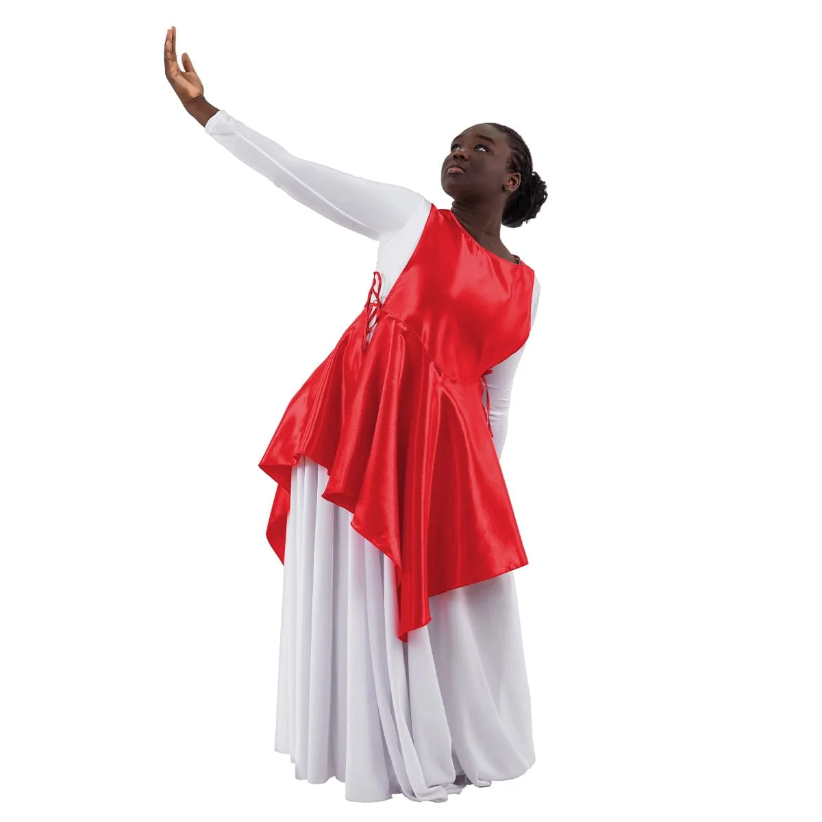 Eurotard Adult Rose of Sharon Satin Peplum Ephod - Image 3