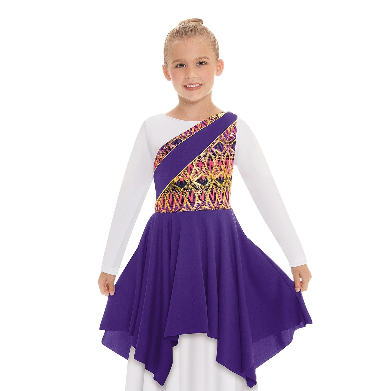 Eurotard Child Joyful Praise Asymmetrical Tunic - Image 3