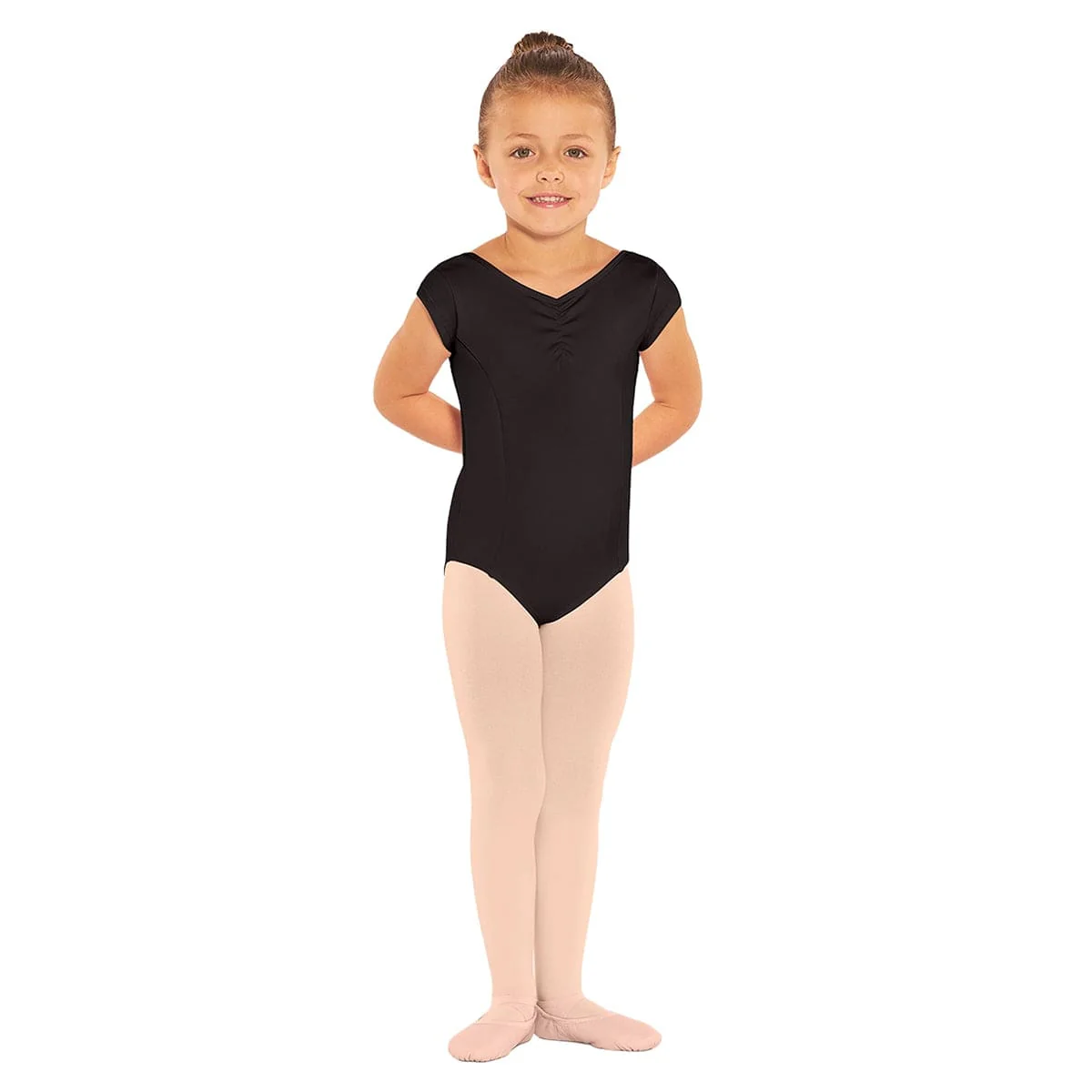 Eurotard Child Microfiber Princess Seam Cap Sleeve Leotard - Image 3