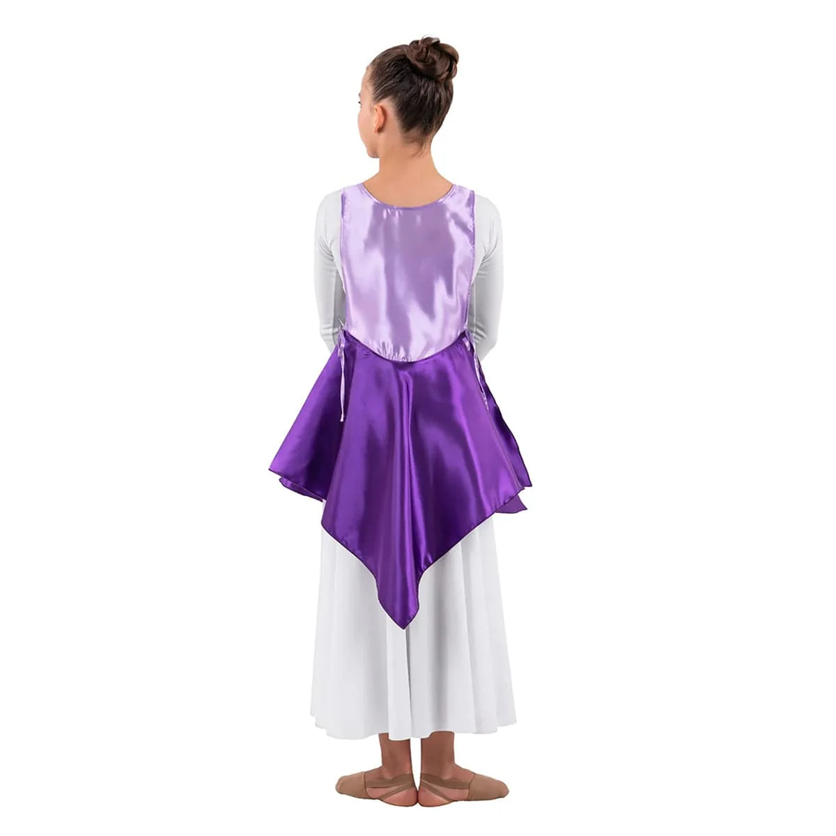 Eurotard Child Rose of Sharon Satin Peplum Ephod - Image 2