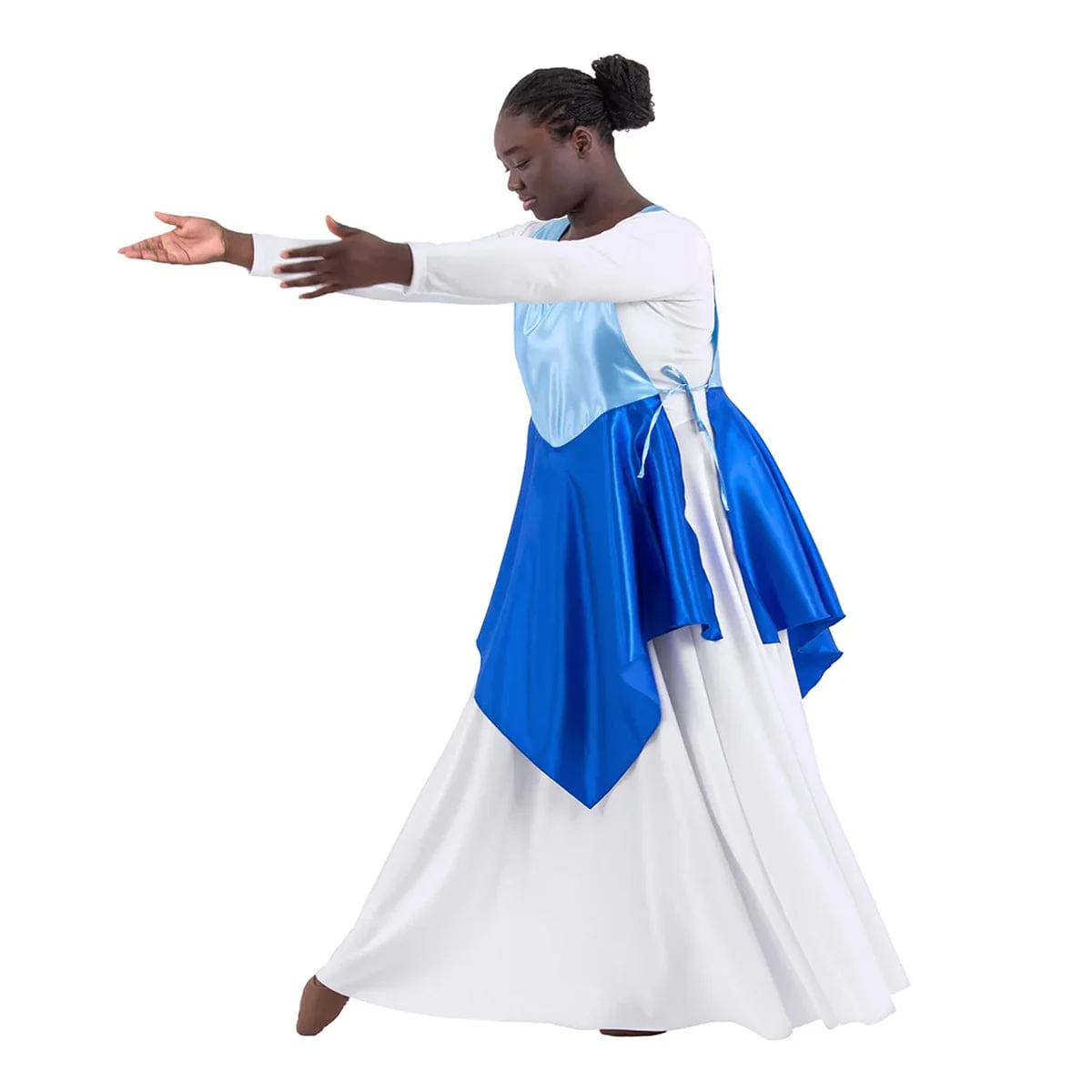 Eurotard Child Rose of Sharon Satin Peplum Ephod - Image 8