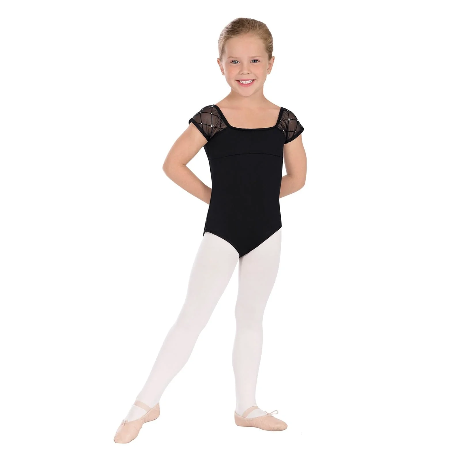 Eurotard Child's Diamond Cap Sleeve Leotard - Image 2