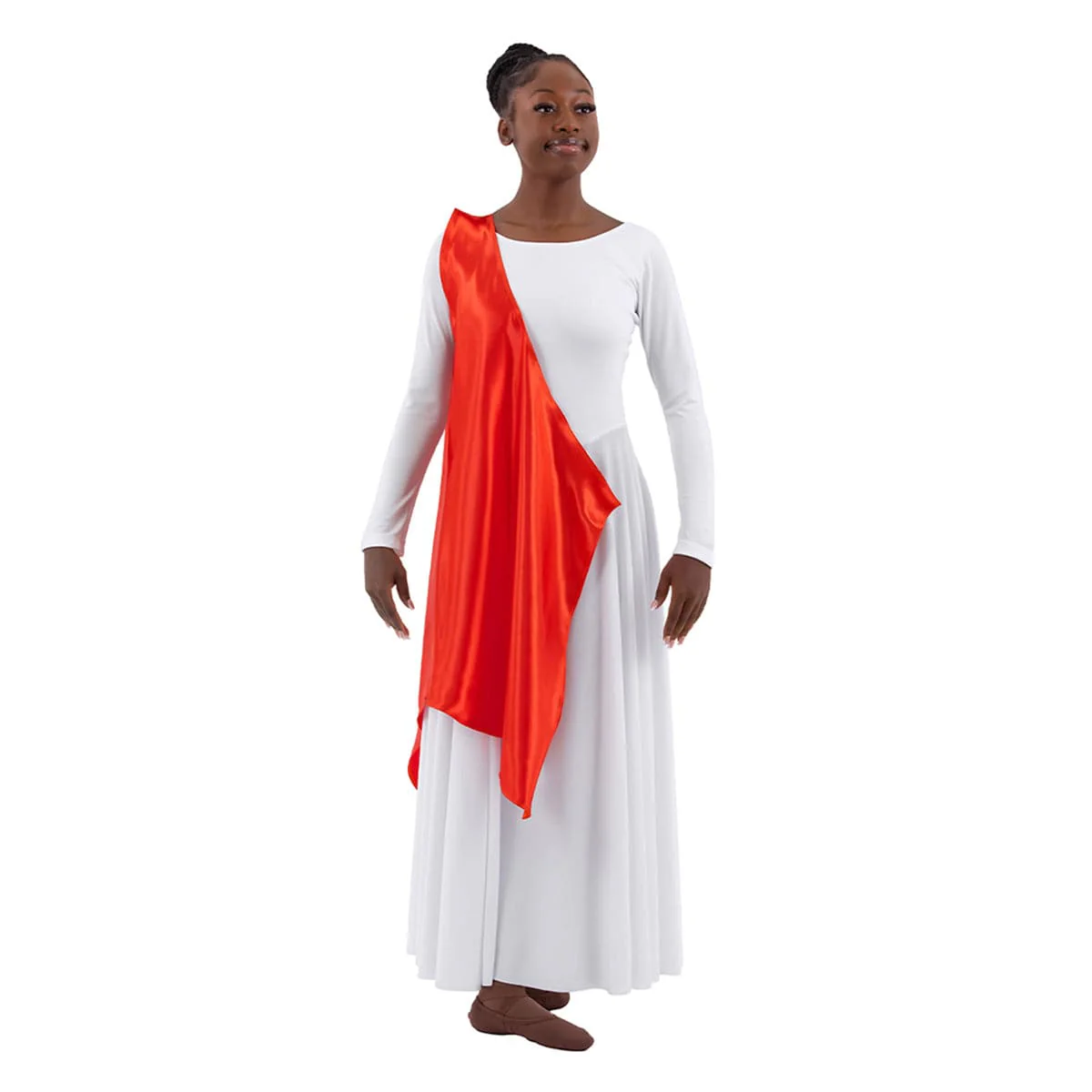 Eurotard Child's Rose of Sharon Satin Single Shoulder Petal Overlay - Image 15