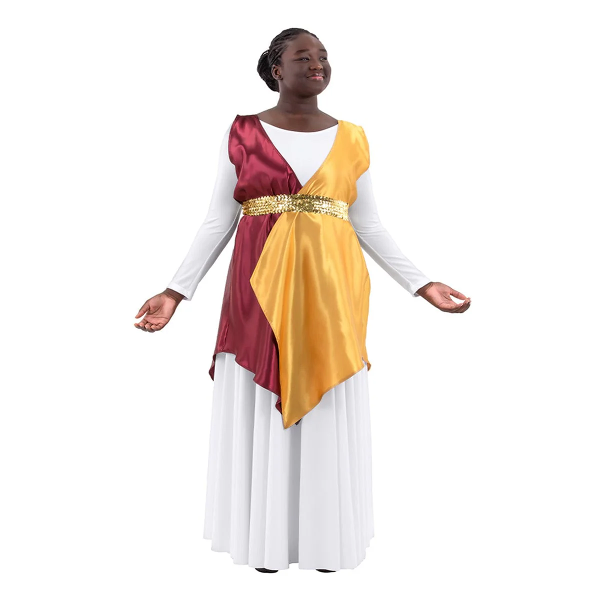 Eurotard Child's Rose of Sharon Satin Single Shoulder Petal Overlay - Image 16