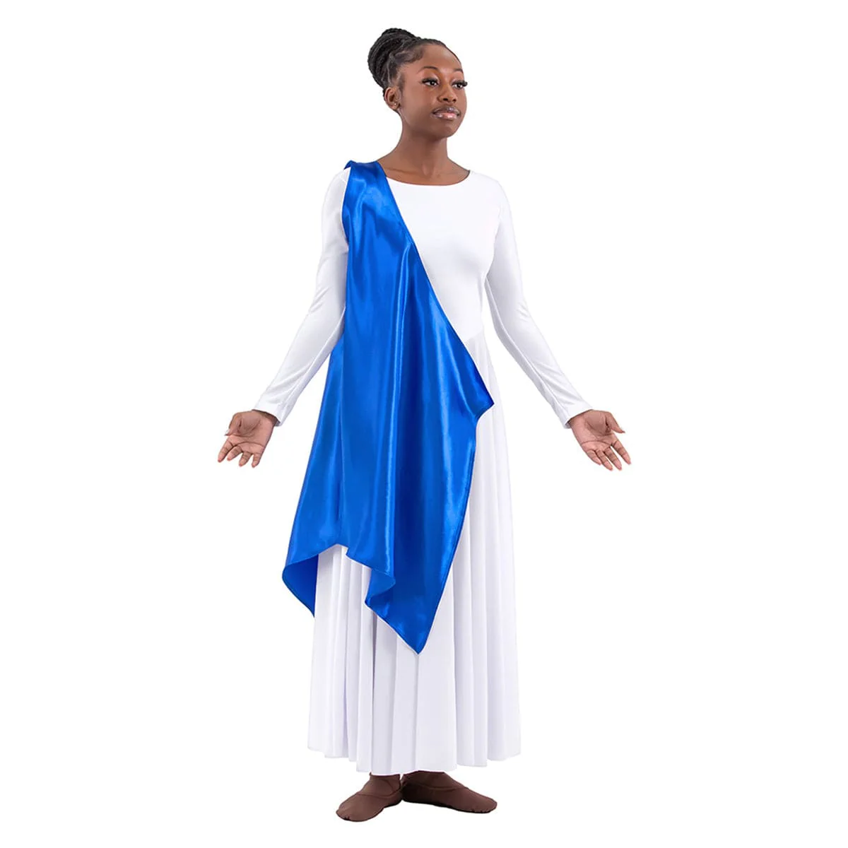 Eurotard Child's Rose of Sharon Satin Single Shoulder Petal Overlay - Image 18