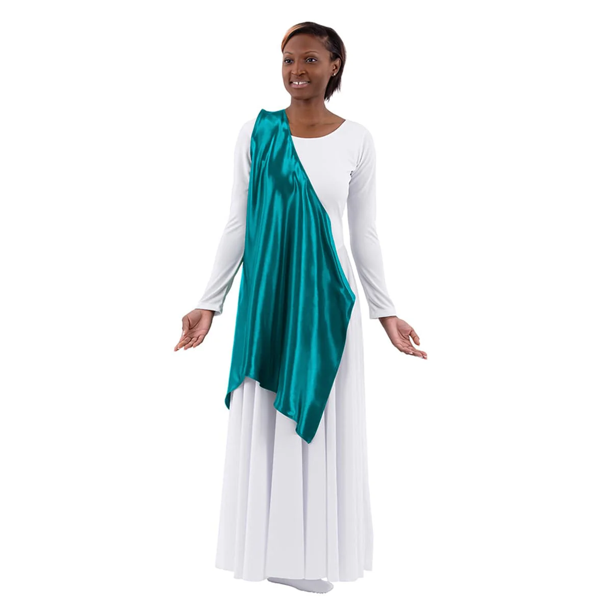 Eurotard Child's Rose of Sharon Satin Single Shoulder Petal Overlay - Image 20