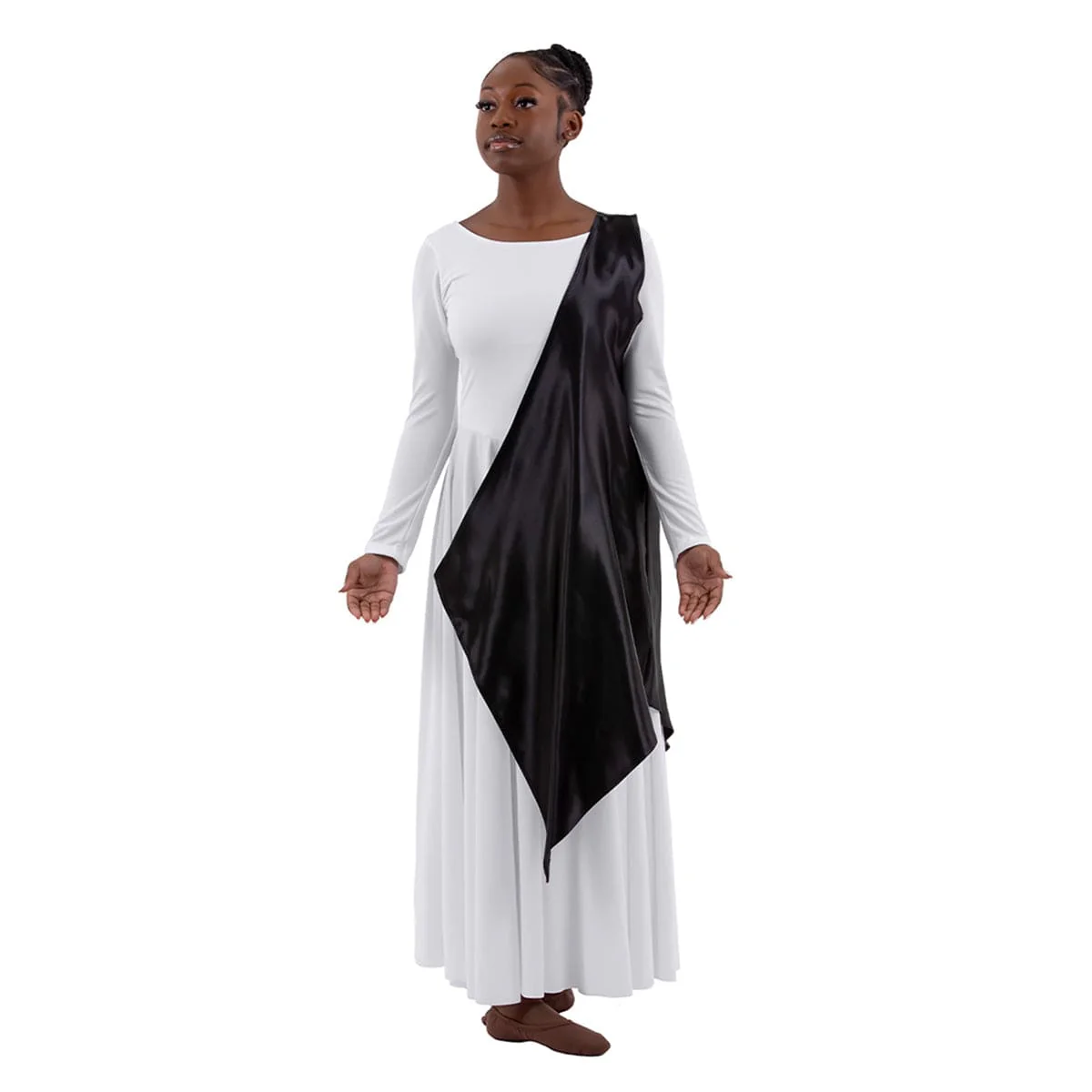 Eurotard Child's Rose of Sharon Satin Single Shoulder Petal Overlay - Image 7