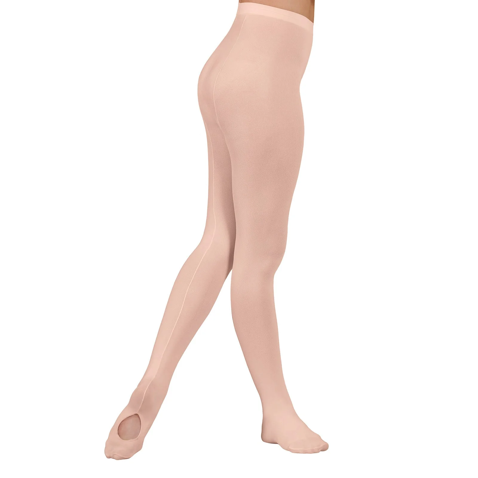 Eurotard Girls Professional Mesh Back Seam Convertible Tights - Image 2